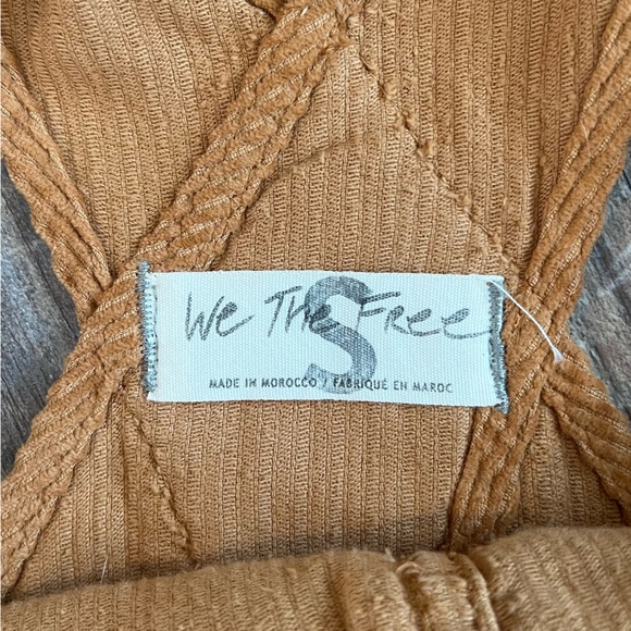 Free People Ziggy corduroy overalls mustard color - Picture 4 of 5